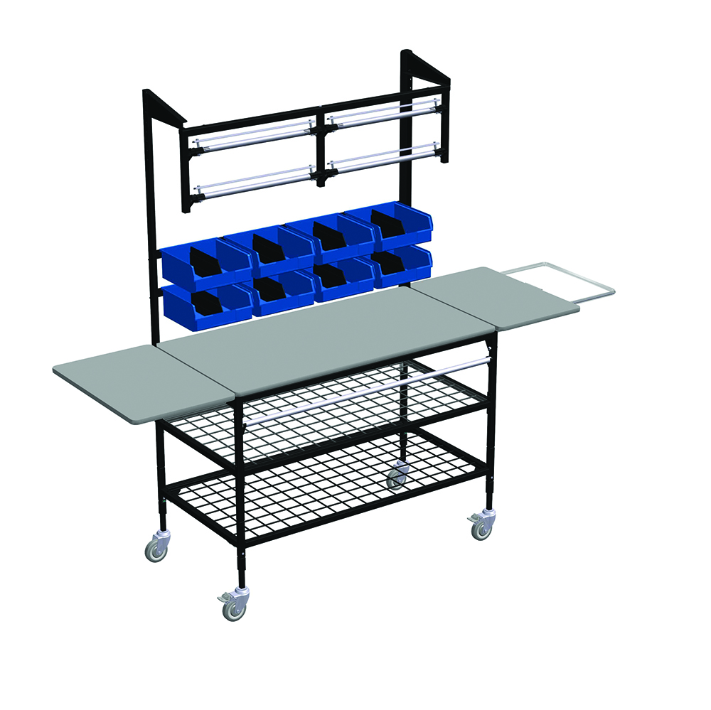 Heavy Duty Backroom Processing Table - Mobilize, Organize, Optimize